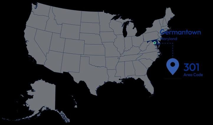 301 Area Code
