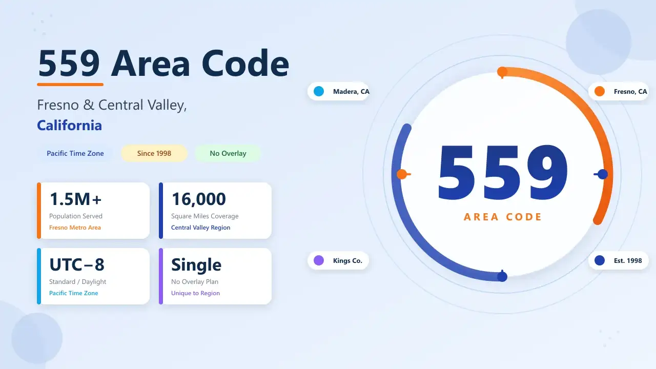 559 Area Code: Location, Cities, Time Zone and Phone Lookup